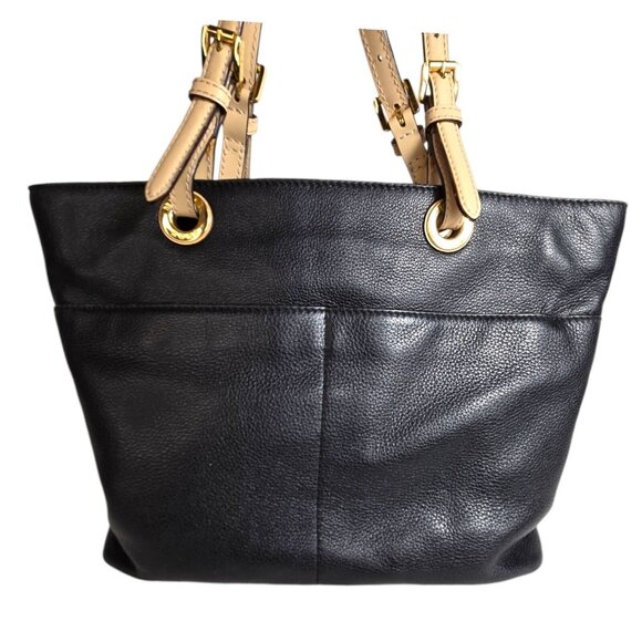 MICHAEL KORS Genuine‎ Pebble Leather Tote Bag Baguette Large Purse *READ - Picture 3 of 16